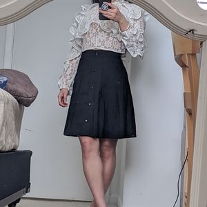 Witchy vintage pleated skirt